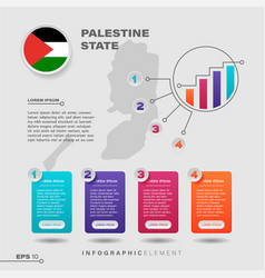 Palestine State Chart Infographic Element