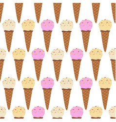 Seamless Ice Cream Pattern