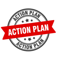 Action Plan Stamp Label