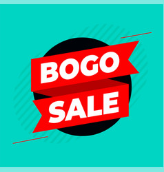 Bogo Buy One Get One Sale Ribbon Background