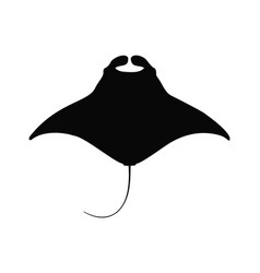 Manta Ray Silhouette Art