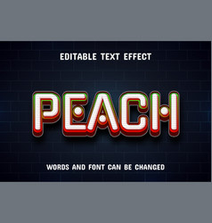 Peach Text - Editable Text Effect