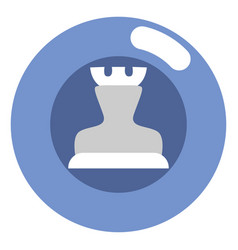 Chess White Rook On White Background