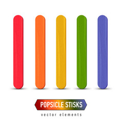 Set Of Realistic Popsicle Stircks Ice Lolly