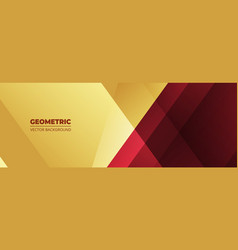 Yellow And Red Modern Abstract Wide Banner