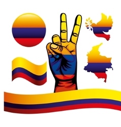 Colombian Peace Hands Symbol