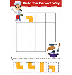 Education Game For Children Build The Correct Way