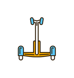 Electric Gyroscooter Color Line Icon City