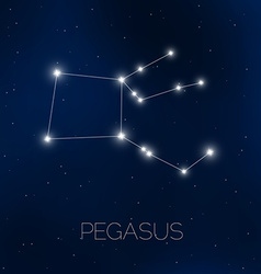 Pegasus Constellation In Night Sky