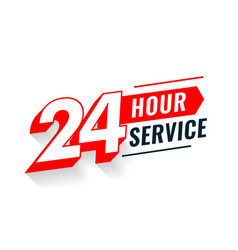 24 Hour Service 3d Text Background