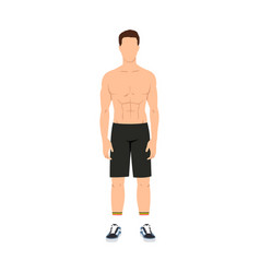 Fitness Model Trainer Man Standing