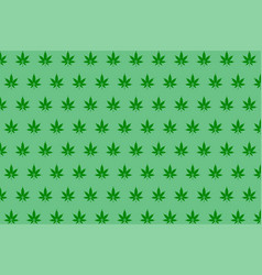 Marijuana Weed Leaves Green Pattern Background