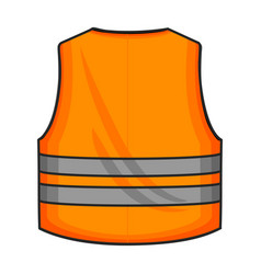 Safety Vest Iconcolor Logo Isolated