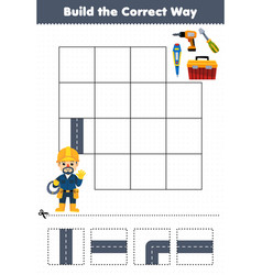 Education Game For Children Build The Correct Way