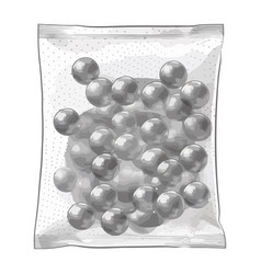 Gray Silica Ball Bag