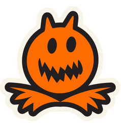 Halloween Stroked Creepy Ghost Jack Sticker