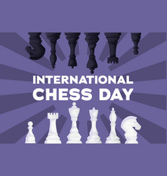 International Chess Day Background Design