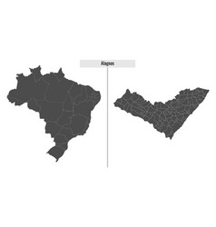 Alagoas Map State Of Brazil