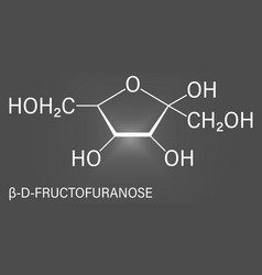 Fructose Or D-fructose Fruit Sugar Molecule