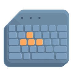 Gamer Keyboard Icon Cartoon Sport Game