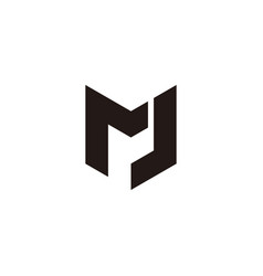 Letter M J And R Geometric Symbol Simple Logo