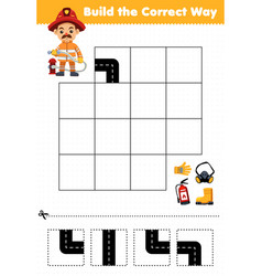 Education Game For Children Build The Correct Way