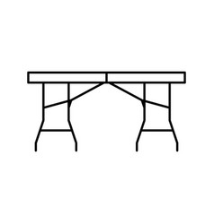 Folding Table Line Icon