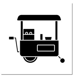 Food Cart Glyph Icon