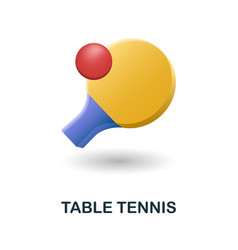 Table Tennis Icon 3d From Games Collection