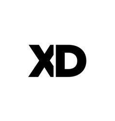 Letter X And D Xd Logo Design Template Minimal