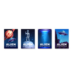 Alien Ufo Poster Set