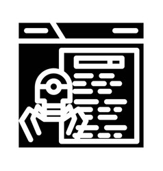 Crawling Seo Glyph Icon