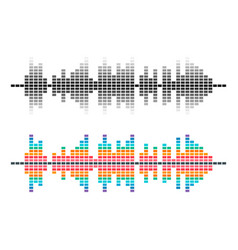 Set Of Sound Wave Music Audio Tract Frequency Web