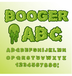 Booger Abc Green Slime Letters Snot Font Snivel