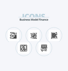 Finance Line Icon Pack 5 Icon Design Funds