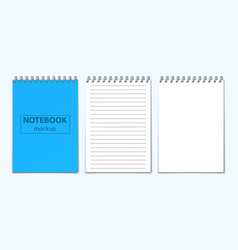 Notebook Mockup Realistic Set