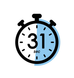 Thirty One Seconds Stopwatch Icon Timer Symbol