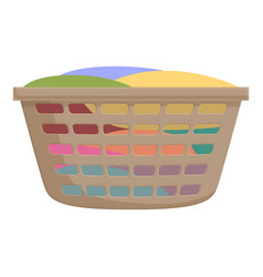 Child Washing Clothes Icon Cartoon Wicker