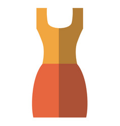 Flat Orange Dress Clothing