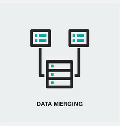 Logo Of Data Transfer Process Linear Icon