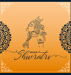 Maha Shivratri Festival Background With Artistic