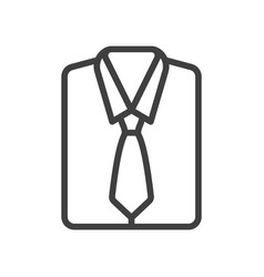 Icon A Folded Mens Shirt With A Tie Simple