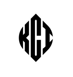 Kci Circle Letter Logo Design With Circle