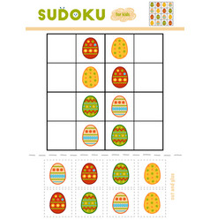 Sudoku For Children Education Game Easter Eggs