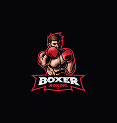 Boxer Mascot Logo Design