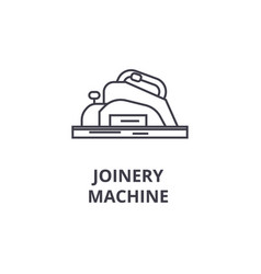 Joinery Machine Line Icon Sign