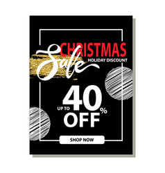 Final Christmas Sale Holiday Discount Poster