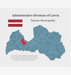 Map Latvia Tukums Municipality