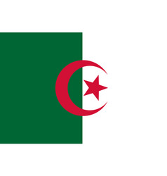 Algeria Flag Isolated