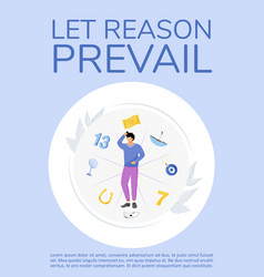 Let Reason Prevail Poster Flat Template